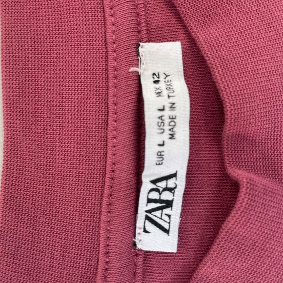 Zara T-shirt Light Burgandy Heavyweight Men’s Size Large - Picture 9 of 14